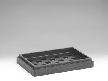 EPP insert t.b.v. koelelement, 625x425x85 mm, zwart