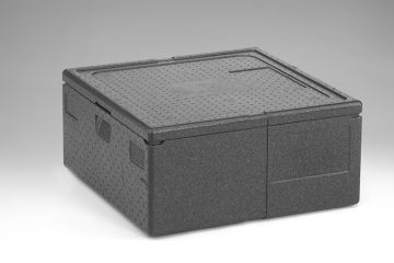 EPP Thermobox, Pizzabox, 665x665x310 mm, 92 l. met deksel, zwart