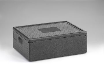 EPP Thermobox, 685x485x260 mm, 53 l. met deksel, zwart