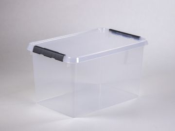 Transparent storage box 62 liter 600x400x340 mm