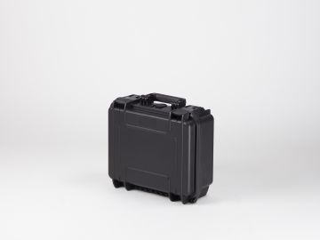 Schokbestendige waterdichte koffer, 336x300x148 mm, zwart, incl. plukschuim