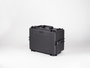 Schokbestendige waterdichte koffer, 555x428x306 mm, zwart, incl. plukschuim