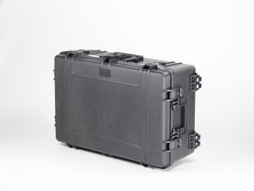 Shockproof waterproof case, 816x540x306 mm, black, incl. block foam
