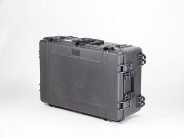 Schokbestendige waterdichte koffer, 816x540x306 mm, zwart, incl. plukschuim