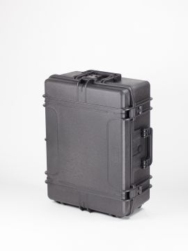 Schokbestendige waterdichte trolley, 687x528x286 mm, zwart, incl. plukschuim