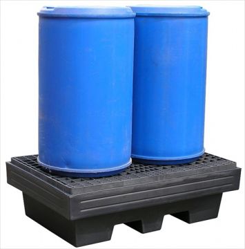 Spill containment pallet 220 l. 1250x850x375 mm PE-R