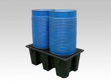 Spill containment pallet 220 l. for 2 drums