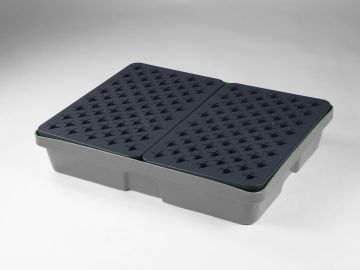 Spill tray 60 l., 810x640x150 mm with plastic grid