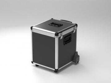 Smart case with wheels and extendable handle, 400x400x450 mm, 72 L