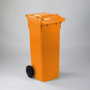 Wheelie bin 140 l. 480x550x1070 mm orange