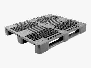 E-line Mepal medium duty pallet 3 sleden, 1200x1000x145 mm open dek