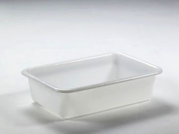 Hygiëne nestbare bak, 710x490x185 mm, 40 liter, HDPE wit