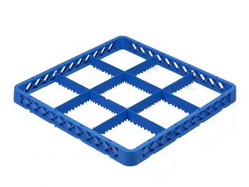 Extension for dishwashing rack with 9 compartments ø150 mm, 500x500x40 mm