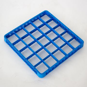 Extension for dishwashing rack with 25 compartments ø90 mm, 500x500x40 mm