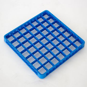 Extension for dishwashing rack with 49 compartments ø63 mm, 500x500x40 mm