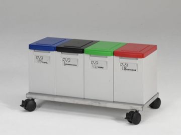 Trolley stainless steel 800x300 mm for ecomodules