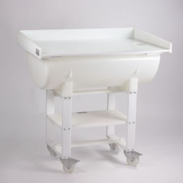 Kitchen cutting table on casters with shelf 1000x600x610 mm