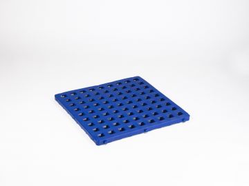 PE anti-slip floor tile - base 500x500x25 mm perforated