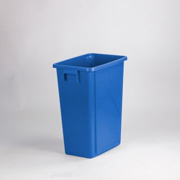Waste bin 60 L, 460x320x580 mm without lid, blue