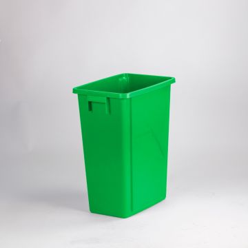 Waste bin 60 L, 460x320x580 mm without lid, green