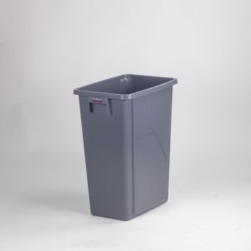 Waste bin 60 L, 460x320x580 mm without lid, grey