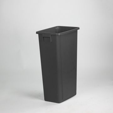 Afvalbak 460x320x762 mm 80 liter, zonder deksel zwart