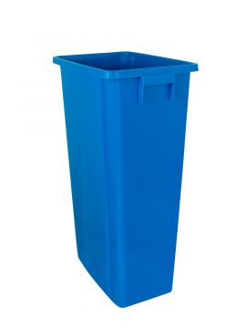 Waste bin 80 L 460x320x762 mm without lid blue