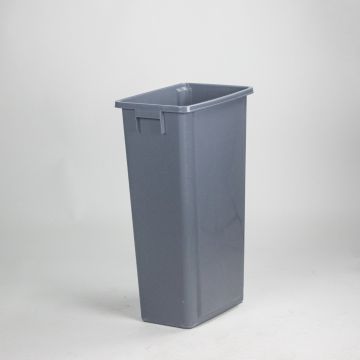 Waste bin without lid 460x320x760 mm, 80 L, grey