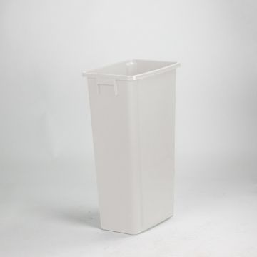 Afvalbak 460x320x762 mm 80 liter, zonder deksel wit