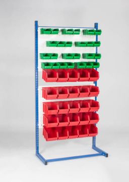 Single rack, one-sided incl. 50 warehouse bins