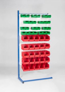 Extension rack, one-sided incl. 50 warehouse bins