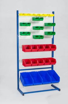 Single rack, one-sided incl. 35 warehouse bins