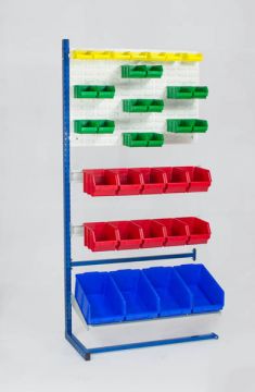 Extension rack, two-sided incl. 35 warehouse bins