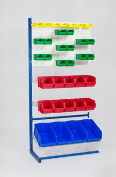 Extension rack, two-sided incl. 35 warehouse bins