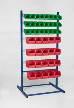 Single rack, two-sided incl. 88 warehouse bins