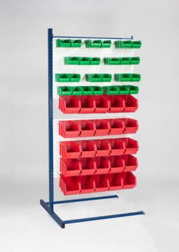 Extension rack, two-sided incl. 100 warehouse bins