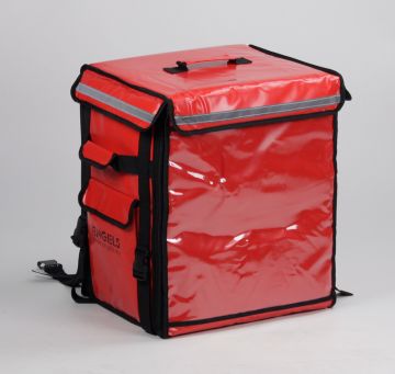Pizza delivery bag 80 l., backpack, red