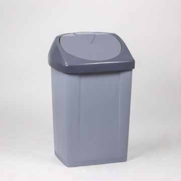 Kunststof afvalbak 430x370x730 mm, 60 l. grijs