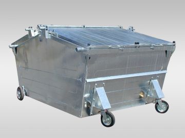 Rear Loader, 2250x3265x1640 mm, 7000 l. galvanised, 4 wheels