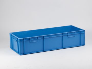Stackable bin 72 l., 1000x400x230 mm, closed handles, blue