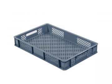 Bakery crate 600x400x90 mm, 15L Virgin PP material temperatur resistant