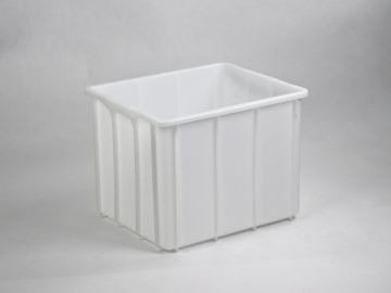 Stackable hygiene bin 100 litres white, 600x500x445 mm