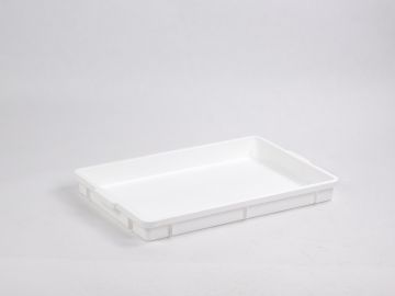 Hygiëne stapelbak 650x427x65 mm, wit 14 liter