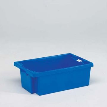 Stack-nestable Turn bin 35 l. 600x400x200 mm blue