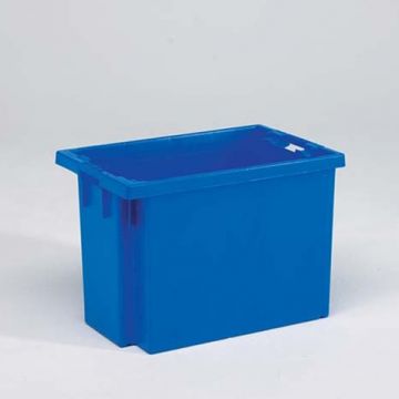 Stack-nestable Turn bin 70 l. 600x400x400 mm blue