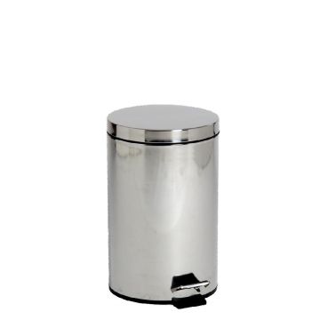 RVS pedaalemmer, 284x400 mm 12 liter, wit