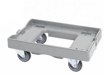 Dolly with open deck, 600x400 mm, grey
