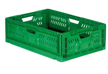 Foldable agricultural bin 36 l. 600x400x180 mm, green