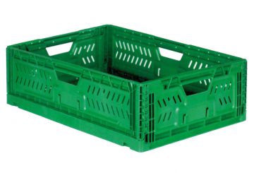 Foldable agricultural bin 41 l. 600x400x200 mm, green