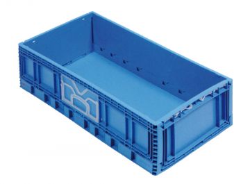 Industrial foldable crate 59 L, 800x400x230 mm blue